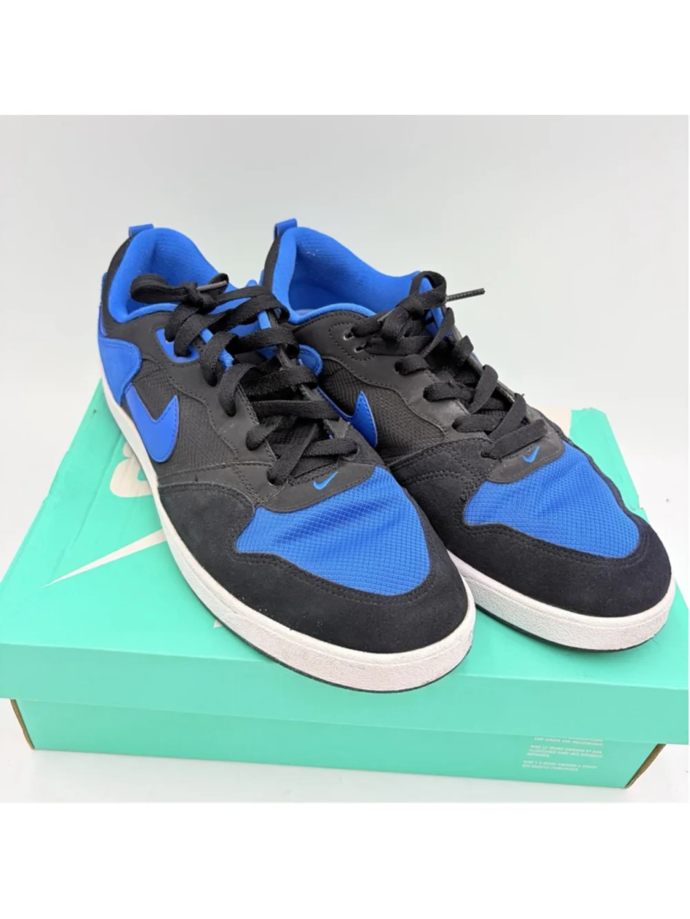 NIKE SB Alleyoop CJ0882-004 Men’s 10.5 Black Royal Blue Skate Shoes w/ Box